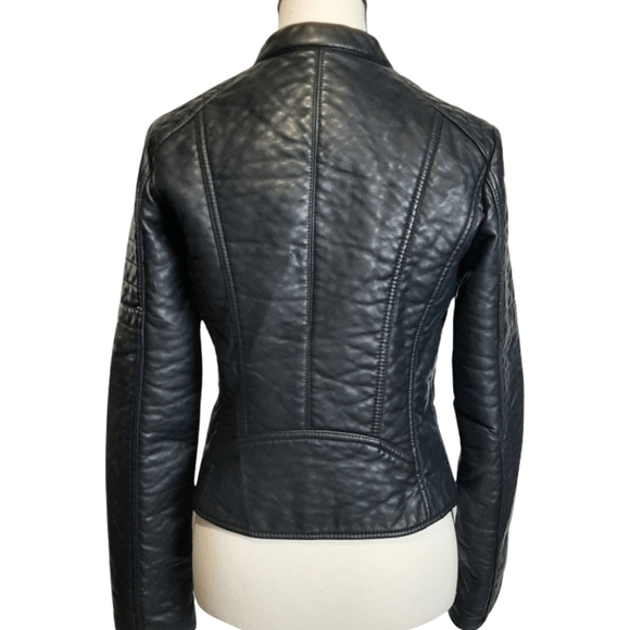 Moto jacket Vegan leather Black color MARC N.Y ANDREW MARC - Picture 7 of 14